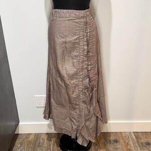 Sandwich | Linen Blend Ruffle Skirt